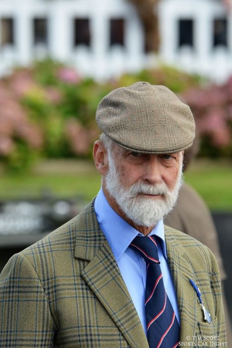 Prince Michael of Kent at 2014 Goodwood Revival Classic British Style Men, British Country Style, Prince Michael Of Kent, Le Male, Goodwood Revival, Dapper Gentleman, Mens Fashion Inspiration, English Style, Beard Styles