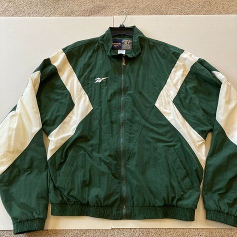 Ham Shirt, Reebok Windbreaker, Vintage Tracksuit, Vintage Reebok, Denim Pocket, Fire Fits, Mens Fashion Classy, Track Jacket, Track Jackets