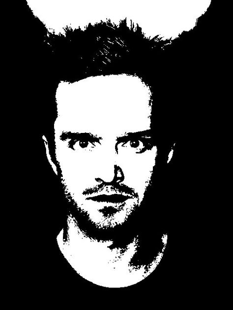 Jesse Breaking Bad Fanart, Jessie Pinkman Tattoo, Breaking Bad Drawings, Jesse Pinkman Drawing, Jesse Pinkman Tattoo, Breaking Bad Jesse Pinkman, Black Stencil, Breaking Bad Art, Breaking Bad Jesse