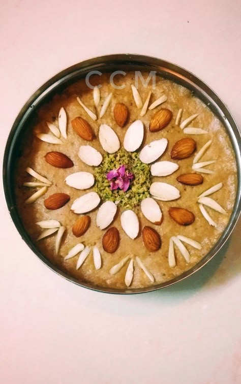 Sattu ,an indian mithai made of chickpea flour during the festival of teej Sattu Decoration Ideas, Matli Decoration, Annaprashan Decoration, Sattu Decoration, Desserts Decoration, Ganpati Painting, Indian Mithai, Decoration Ideas Wedding, Indian Cake