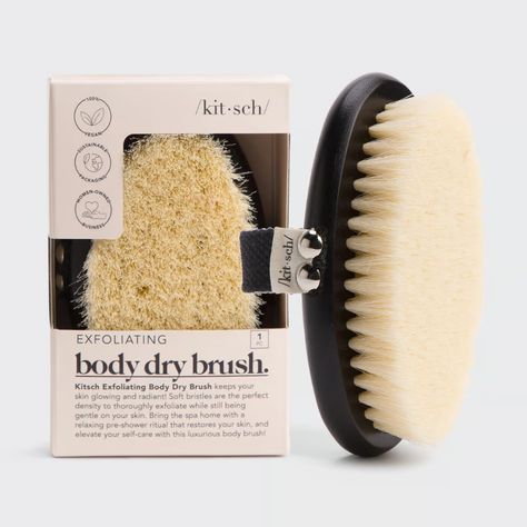 Body Dry Brush – KITSCH Perfect Shower Routine, Full Body Exfoliation, Body Shower, Dry Brush, Bath And Body Care, Body Care Routine, Shower Routine, Body Exfoliator, List Ideas