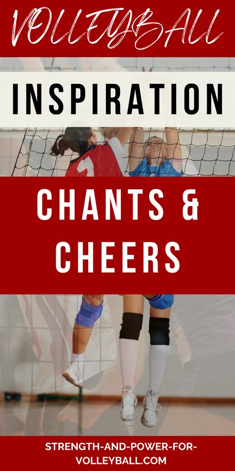 Inspiration Chants and Cheers Ace Volleyball Cheers, Volleyball Cheers And Chants, Volleyball Chants, Team Chants, Cheers And Chants, Volleyball Cheers, Team Word, Volleyball Posters, Cheer Posters