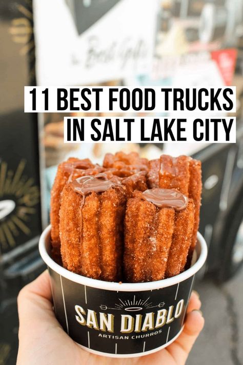 If you are looking for a fun food experience, why not try some of the best food trucks in Salt Lake City? We've compiled the best ones here. Salt Lake City Restaurants, Utah Restaurants, Utah Food, Dessert Places, Best Food Trucks, Food Experience, Provo Utah, No Salt Recipes, Food Experiences