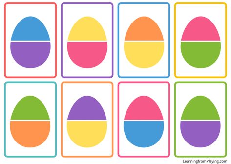 Easter Ideas Preschool, Easter Eggs Activities Preschool, Egg Matching Printable, Preschool Easter Egg Activities, Easter Egg Activities For Toddlers, Easter Egg Matching Printable, Easter Egg Learning Activities, Easter Egg Preschool Activities, Egg Pattern Printable