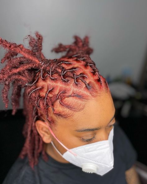 Short Loc Styles For Birthday, Locks For Black Women, Girl Loc Styles, Loc Styles For Short Hair Dreadlocks, Hairstyle Natural Hair, Dreads Short Hair, Loc Ideas, Dreadlocks Styles, Short Dreadlocks Styles