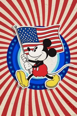 ♡ Pinterest: @EnchantedInPink ♡ July Wallpaper Iphone, July Wallpaper, 4th Of July Wallpaper, Disney Iphone, Mickey Mouse Wallpaper, Happy Fourth Of July, Mickey Y Minnie, Wallpaper Iphone Disney, Disney Holiday