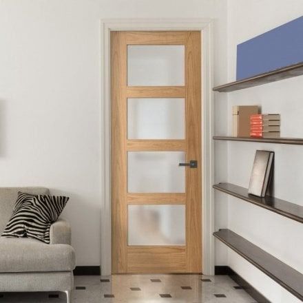 Internal Glazed Doors | Glass Interior Doors | Leader Doors Liberty Doors, Leader Doors, House Hallway, Louvre Doors, Internal Glazed Doors, Internal Oak Doors, Modern Porch, Fire Door, Greek House