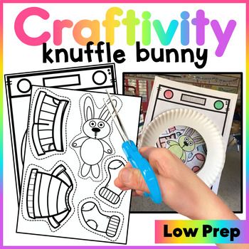 Knuffle Bunny Activities Preschool, Knuffle Bunny Craft, Preschool Book Crafts, Knuffle Bunny Activities, March Madness Books, Class Party Activities, Bunny Art Projects, Knuffle Bunny, Bunny Activities