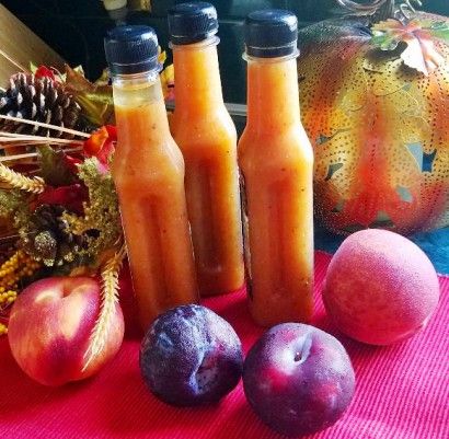 Spicy Peach Plum Habanero Sauce is the perfect touch of heat and sweet! Hot has never tasted so good. Great for chicken, pork or beef. Sweet Potato Casserole Crock Pot, How To Cook Okra, Spinach Mac And Cheese, Vegan Pumpkin Spice Latte, Roasting Garlic In Oven, Ways To Cook Eggs, Keto Banana Bread, Slow Cooker Sweet Potatoes, Habanero Sauce