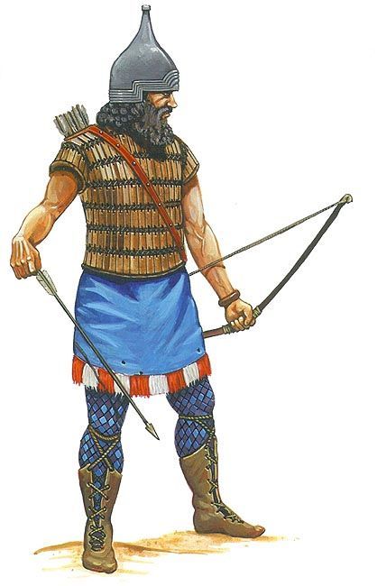 Assyrian Warrior, Ancient Babylon, Great Warriors, Ancient Armor, Cradle Of Civilization, Ancient Near East, Ancient Persia, Empire Romain, Heroic Fantasy