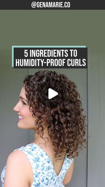 Gena Marie | Curly Hair, Simplified on Instagram: "Drop “checklist” below for the 🔗 to the list of Anti-Humidity Ingredients + tutorial on how to humidity-proof your curls this summer including my gel recommendations!

Here are the 5 ingredient categories to look for:
Polyquaternium
Holding polymers
Proteins
Silicones
Sealing butters & oils

The checklist file includes a bonus ingredient, GLYCERIN, and I explain why this is NOT something to avoid in humidity if you have dry hair.

🔗 in my profile as well

*I am not a cosmetic formulator, just someone who loves researching ingredients and has compiled information over the years from science-backed sources.

#curlyhairtips #hairscience #humidityhair #humiditycontrol #frizzfreecurls" Humidity Hair, Hair Science, Frizz Free Curls, The Checklist, Butter Oil, 5 Ingredient, Curly Hair Tips, Hair Humor, Dry Hair