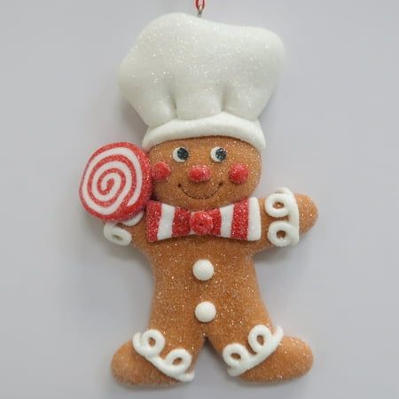 Make your holiday sparkle with the Holiday Time Red/ White Chef Gingerbread Man Ornament. Cute Gingerbread Man with Chef Hat capture the spirit of the season. This eye-catching ornament creates a signature look for your tree and also your house. Perfect for decoration. This is the perfect ornament decoration to complement your tree and home, and is a wonderful present for Christmas and other holidays. Perfect Christmas house decoration and an ideal Christmas gift for relatives, friends, and lovers. Color: Brown. Cute Gingerbread Man, Present For Christmas, Create A Signature, Chef Hat, Holiday Sparkle, Christmas Decorations For The Home, Chefs Hat, Christmas House, Signature Look