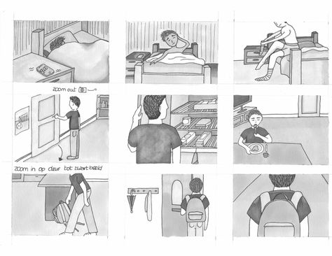 Made a short storyboard on the morning of an average teenage boy. Illustration by Carola Story Boarding Sketch, Short Storyboard, Sketch Storyboard, Object Study, Story Boarding, Storyboard Drawing, Storyboard Ideas, Storyboard Illustration, Wallpaper Bible