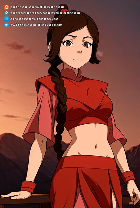 Ty Lee Avatar Fanart, Tylee Avatar, Ty Lee, Female Cartoon Characters, Avatar Characters, Female Cartoon, Story Characters, Avatar The Last Airbender, Cosplay Outfits