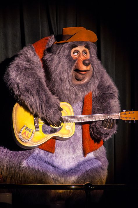 Big Al at Magic Kingdom's "Country Bear Jamboree" by Christopher Rainville on Flickr 80s Animatronics, 80s Animatronic, Country Bear Jamboree, Country Bears Movie, The Country Bears Movie, Abandoned Disney Animatronics, Big Al, Country Bears, Chuck E Cheese