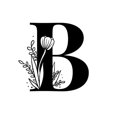 Botanical Capital Letter, Typography Psd, Typography Fonts Alphabet, Alphabet Typography, Floral Typography, Floral Font, Alphabet Letters Design, Free Illustration Images, Floral Alphabet