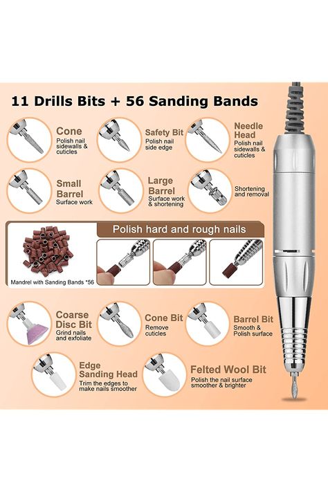 Acrylic Nail Drill, Electric Nail Drill, Nail Drills, Drill Machine, Nail Drill Machine, Nail Cuticle, Acrylic Gel, Nail Drill, Professional Nails