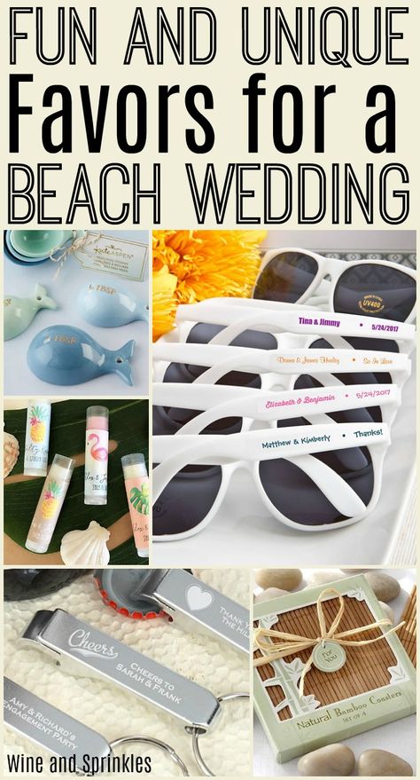 Unique Beach Wedding, Beach Birthday Decorations, Destination Wedding Favors, Unique Destination Wedding, Creative Wedding Favors, Inexpensive Wedding Favors, Wedding Favors Cheap, Beach Wedding Favors, Unique Beach