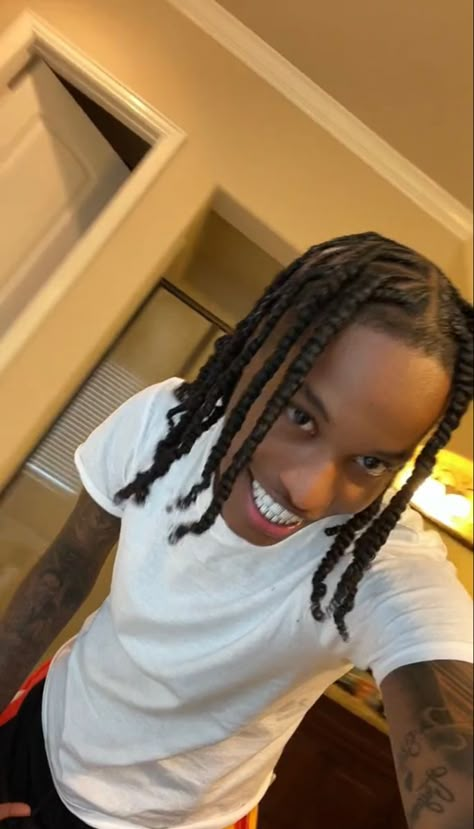 Studs With Braids, Stud Hairstyles, Studs With Dreads, Hair Twists Black, Braid Styles For Men, Cornrow Hairstyles For Men, Natural Braided Hairstyles, Cute Dreads, Natural Braids