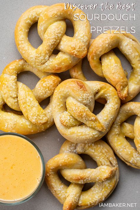 Pretzels Homemade, Sourdough Pretzel Recipe, Dough Starter Recipe, Sourdough Pretzels, Starter Sourdough, Recipe Using Sourdough Starter, The Best Cakes, Pretzel Recipe, Sourdough Starter Discard Recipe