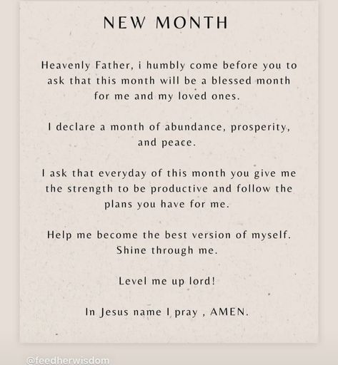 Prayer For Wisdom, Manifestation Prayer, First Of The Month, Good Prayers, Prayers For Healing, Prayer Scriptures, Inspirational Prayers, Inspirational Bible Verses, Happy Words