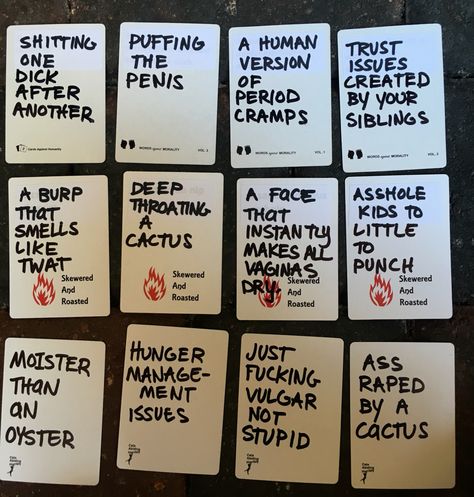 Hilarious and creative ideas for blank cards in cards of humanity game or DIY your own deck of cards against humanity Drunk Card Games, Diy Cards Against Humanity, Adult Game Night Party, Cards Against Humanity Funny, Cards Of Humanity, Cards Against Humanity Game, Adult Game Night, Game Night Parties, Pig Roast