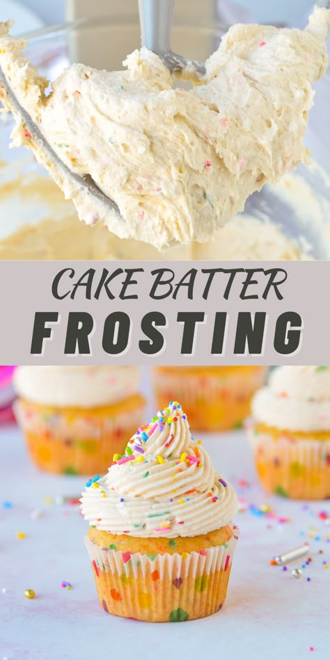 Funfetti Frosting, Frosting Recipes Easy, Birthday Cake Flavors, Cake Frosting Recipe, Boxed Cake, Slow Cooker Desserts, Best Cake, Cupcake Flavors, Cupcakes Cake