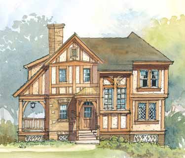 Tudor House Plans, Cottage Plans, European House Plans, Sims 4 House Plans, Tudor Style Homes, Sims 4 House Design, Casas The Sims 4, Sims Building, Sims House Plans