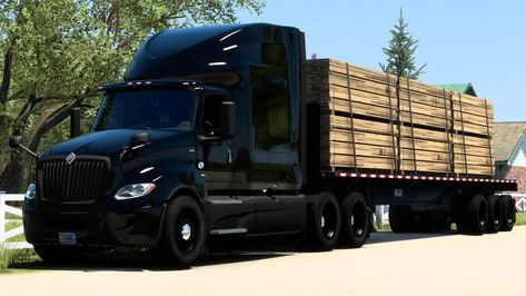 International LT Navistar International, American Trucks, American Truck Simulator, Custom Truck, Big Rig Trucks, Big Rig, Big Rigs, A Truck, Custom Trucks