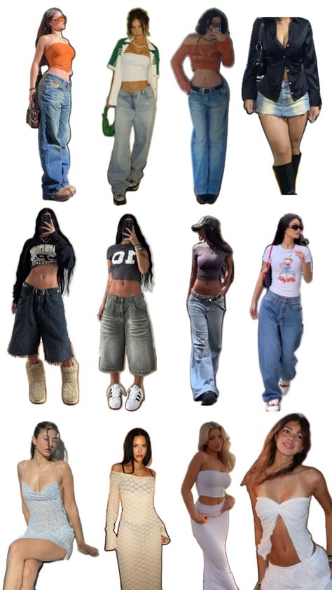 90s Hiphop Outfit Women, Soft Streetwear Aesthetic, 90s Hiphop Fashion, Hiphop Outfit, Girly Streetwear, Cute Concert Outfits, Outfits For Mexico, Dressy Casual Outfits, Boujee Outfits