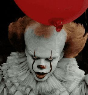 It Turns Out Bill Skarsgård's Pennywise Smile Is Just As Creepy Without The Make-Up On And I'm Confused About My Attraction Now Scary Unicorn, Creepy Clown, A Clown, Red Balloon, Penny, Books Wattpad, Wattpad, Makeup, Books