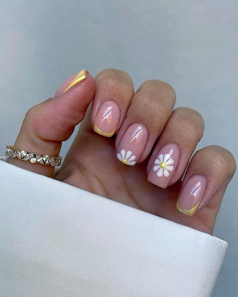 𝐈𝐬𝐨𝐛𝐞𝐥 𝐆𝐫𝐚𝐜𝐞 𝐖𝐚𝐬𝐬𝐚𝐥𝐥 🌼 (@nails.by.iz_) • Instagram photos and videos Summer Biab Nails, Nail Designs Gold, Biab Nail Art, Biab Nail, Zebra Nail Designs, Short Natural Nails, Nails Paint, Biab Nails, Sophisticated Manicure