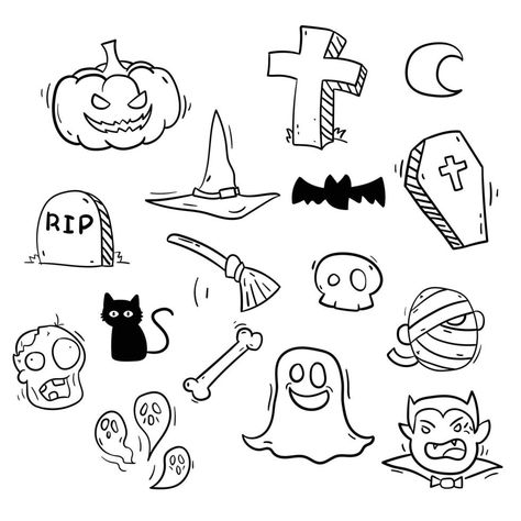 coleção de monstros de halloween doodle desenho como jack o'lantern, fantasma, bruxa e muito mais. Halloween Desenhos, Halloween Imagem, Werewolf Drawing, Disney Doodles, Wallpaper Halloween, Halloween 1, Halloween Monster, Doodle Drawings, Jack O Lantern