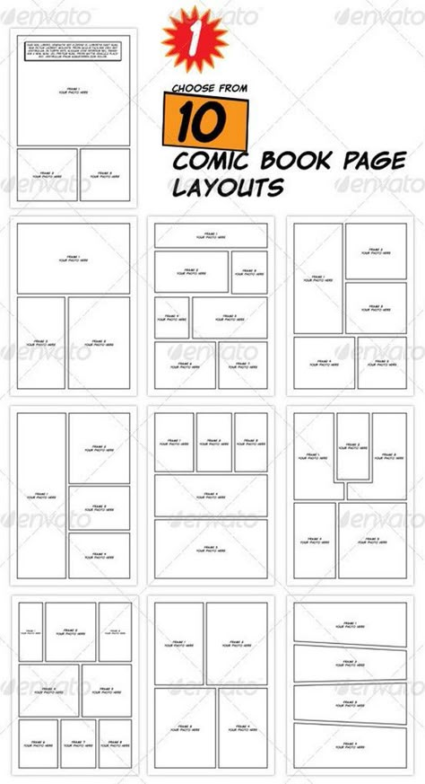 Book Page Layout, Comic Strip Template, Comic Template, Comic Tips, Make A Comic Book, Comic Book Page, Storyboard Drawing, Comic Book Template, Comic Book Drawing