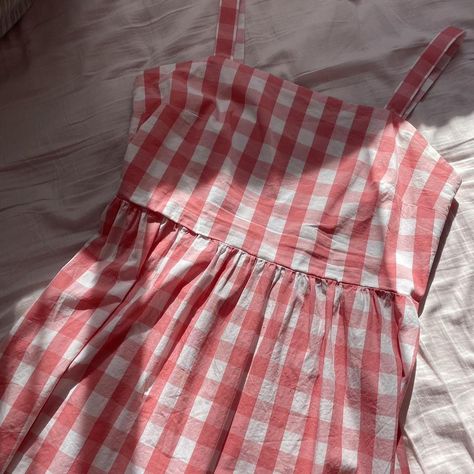 Gingham Aesthetic, Prairie Aesthetic, Natural Birthday, Sundress Outfit, Singing In The Rain, Pink Gingham, K Pop Music, Aesthetic Outfits, Character Outfits