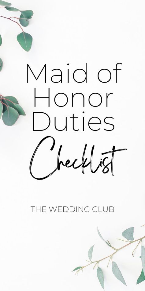 Wedding Responsibilities, Bridesmaid Duties Checklist, Maid Of Honor Responsibilities, Bride Checklist, Maid Of Honor Duties, Tick List, Shower Dress For Bride, Engagement Gifts For Bride, Wedding Day Checklist