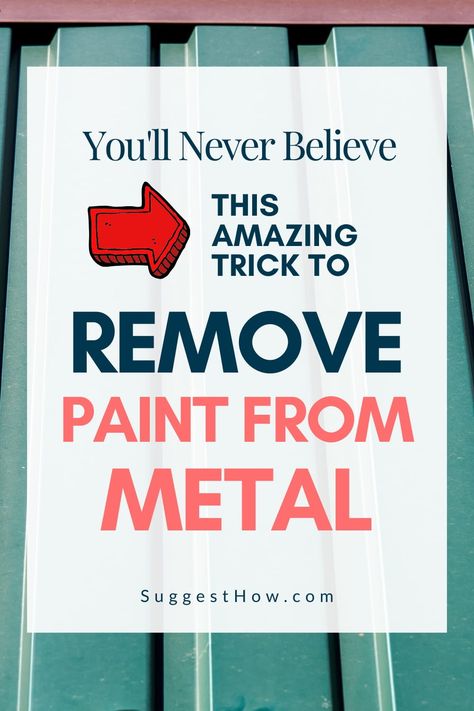 Remove Paint From Metal, Remove Acrylic Paint, Painting Metal Doors, Copper Awning, How To Remove Paint, Metal Doors Exterior, Aluminum Garage, Metal Fence Posts, Scrape Painting