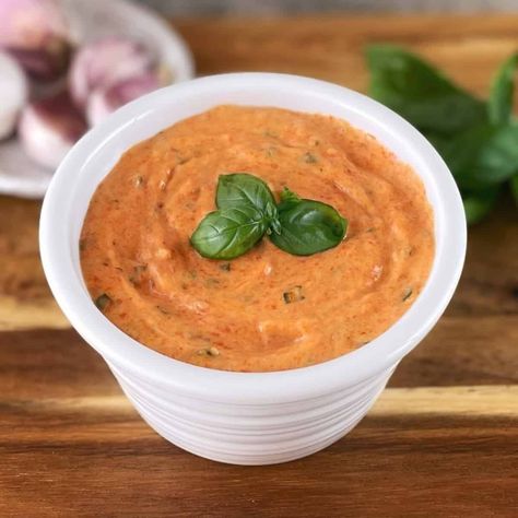 Red Pepper Aioli Red Pepper Aioli, Red Pepper Aioli Recipe, Garlic Mayonnaise, Zesty Sauce, Aioli Recipe, Fine Cooking, Small Food Processor, Roasted Red Pepper, Fast Easy Meals