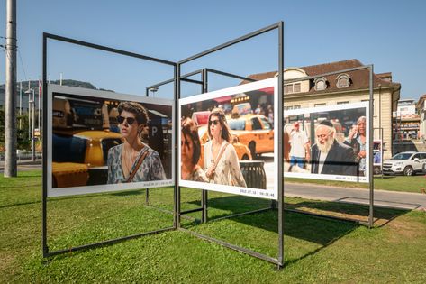 Outdoor Art Exhibition, Outdoor Exhibition, Plaza Design, Vevey, Landscape Elements, Urban Park, Photo Stands, Art Walk, Signage Design