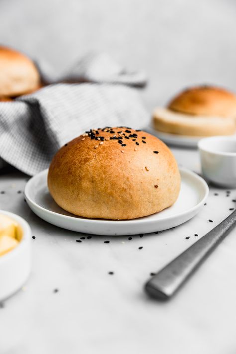 Soft and buttery Brioche Buns | Cravings Journal Bread Photo, Bread Photography, Brioche Recipe, Brioche Buns, Styling Photography, Bakery Bread, Mexican Food Recipes Authentic, Instant Yeast, Bagels