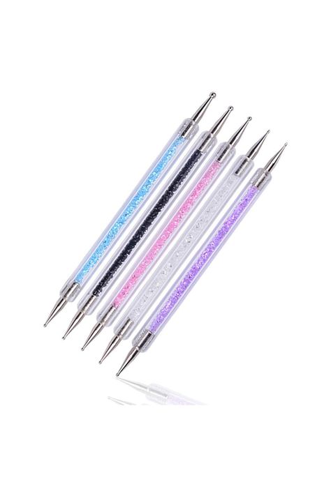 GBSTORE 5Pcs Double Ended Dotting Pen Tool Nail Art Tip Dot Paint Manicure Tool£¬5 Colors Street Swag, Nail Art Pen, Womens Nails, Manicure Tools, Nail Art Hacks, Pen Tool, Beauty And Personal Care, Pen, Manicure