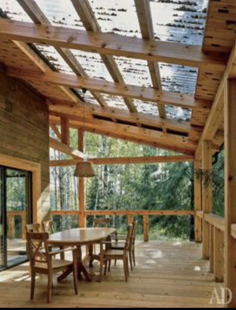 Terrasse Med Tak, Rustic Porch Ideas, Backyard Views, Rustic Backyard, Rustic Porch, Patio Deck Designs, Pergola Design, Patio Roof, Pergola Patio