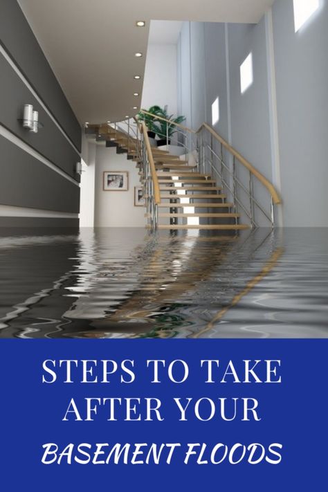 Steps To Take After Your Basement Floods #basement #flooding #flood #steps #tips #whattodo Flood Proof Basement, Basement Flooding Solutions, Clean Basement, Closed In Porch, Concrete Basement Floors, Basement Floors, Laminate Tile Flooring, Flooded House, Clean Concrete