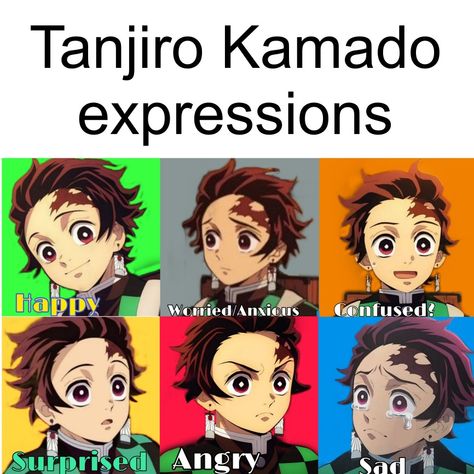 Tanjiro Angry Face, Tanjiro Angry, Confused Expression, Kny Fanart, Kamado Tanjiro, Angry Face, Slayer Meme, Saved Pins, Tanjiro Kamado