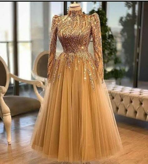 Tea Length Prom Dress, Bridesmaids Gowns, Hijab Dress Party, Evening Mini Dresses, Sequin Evening Gowns, Gold Cocktail Dress, Soiree Dress, Women Dresses Classy, Cheap Evening Dresses