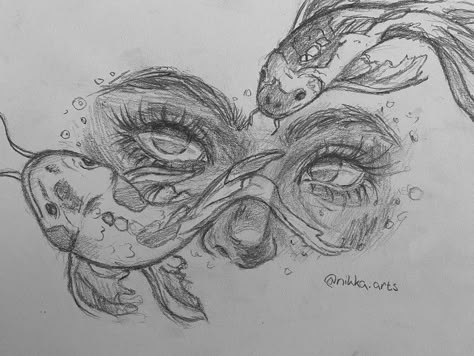 Sketch Eyes, Fish Reference, Eyes Sketch, Fish Sketch, Drawn Fish, Eye Illustration, Eye Sketch, Reference Art, Fish Drawings