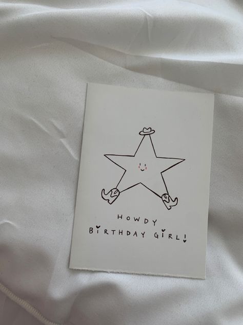 Bestie Birthday Gift Ideas 21, Gift Card For Friends Birthday, Cute Homemade Cards For Friends, Cowgirl Birthday Gift Ideas, Cute Diy Valentines Cards For Friends, Birthday Card Mom Ideas, Birthday Cards Cute Diy, Cute Homemade Bday Cards, 21st Card Ideas