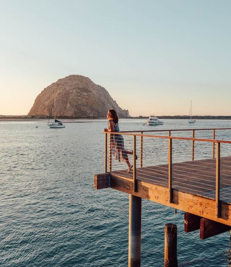 Morro Rock, Morro Bay , California Morro Bay Rock, Morro Bay California, West Coast Road Trip, Old San Juan, California Coastal, Pacific Coast Highway, Instagrammable Places, Water Activities, Pacific Coast