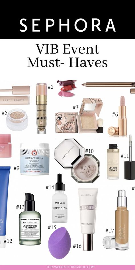 Sephora Must-Haves. VIB Sale Event 2019.  Best Makeup, and Beauty products, and tools for Women. Emily Gemma, The Sweetest Thing Blog #EmilyGemma #theSweetestThingBlog #SephoraMakeup #MakeupProducts Sefora Makeup Products, Sephora Lip Stain Swatches, Sephora Lipstick Matte, Sephora Sievert, Sephora Mask, Best Sephora Products, Sephora Liquid Lipstick, Sephora Promo Codes, Sephora Hacks