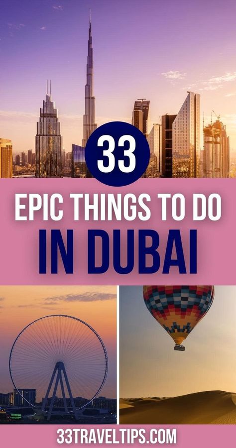 Things to Do in Dubai Dubai Things To Do, Dubai Attractions, Dubai Travel Guide, Dubai Trip, Things To Do In Dubai, City Dubai, Dubai Holidays, Dubai Vacation, Middle East Travel